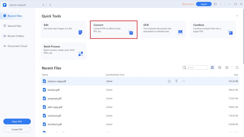 pdf editor starten